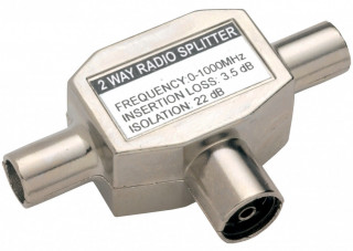 Nedis 2-vägs Antennsplitter hos Kungstv.se