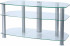 Alphason TV-Möbel 3-hyllor Clear Glas 100cm