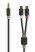Nedis 3.5mm hane-2xrca hona ljudkabel 0.2m