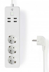 Nedis Smart WiFi Förlänings el-grenuttag WIFIP310WT hos Kungstv.se