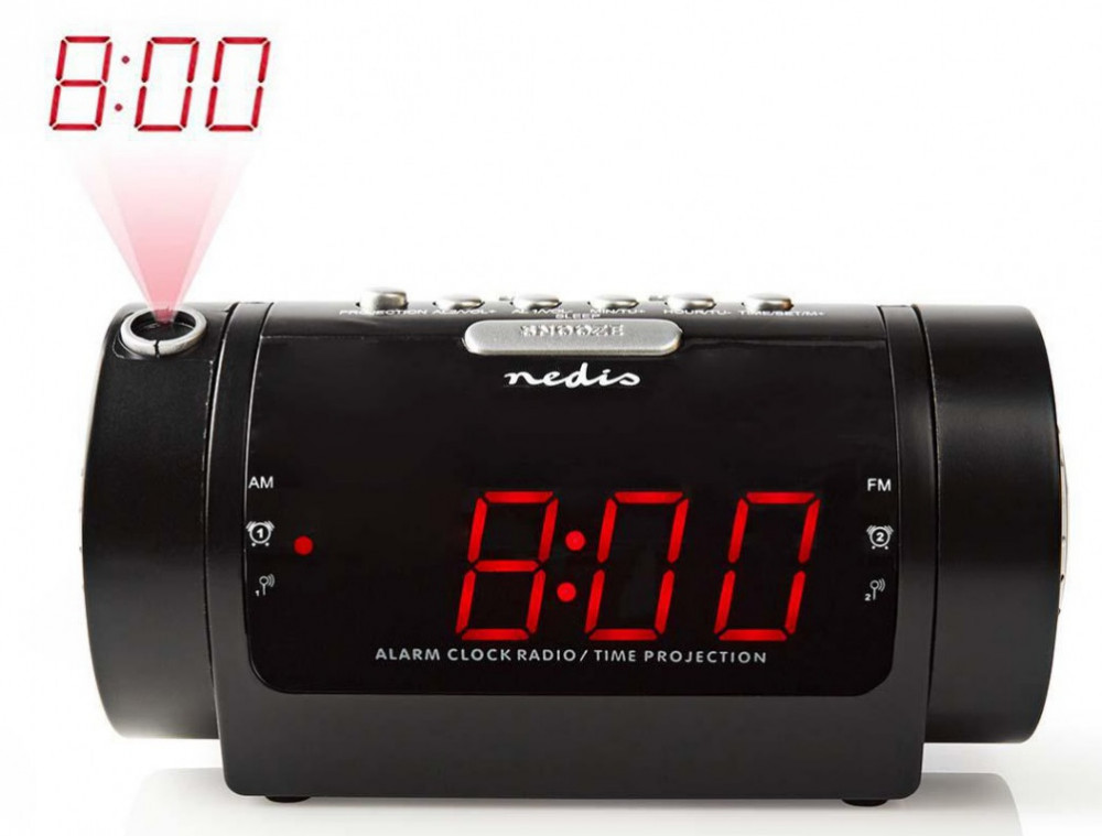 Nedis Klockradio liten kompakt med Projektion CLAR005
