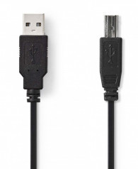 Nedis USB A till USB B Kabel 2m hos Kungstv.se