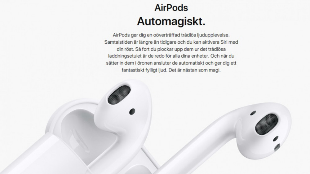 Apple Airpods 2 Med Trådlöst Laddningsetui