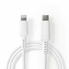 Nedis 8-pin Lightning - USB-C Kabel Sync+Laddning hos Kungstv.se