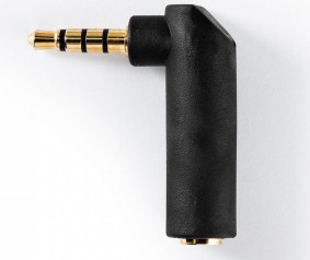 Nedis Vinklad 90 graders 3.5mm ljudadapter 4-poler hos Kungstv.se