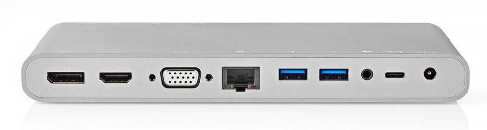 Nedis USB 3.0 Konverter 8-1, HDMI, RJ-45,Display Port, USB, VGA
