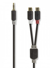 Nedis 3.5mm hane till 2xRCA hona ljudadapter hos Kungstv.se