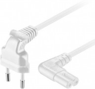 Apparat El-Kabel Vit Vinklade Anslutningar 3m