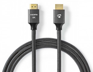 Nedis HDMI Kabel 8K Ultra High-Speed 2m Flätat Nylon hos Kungstv.se