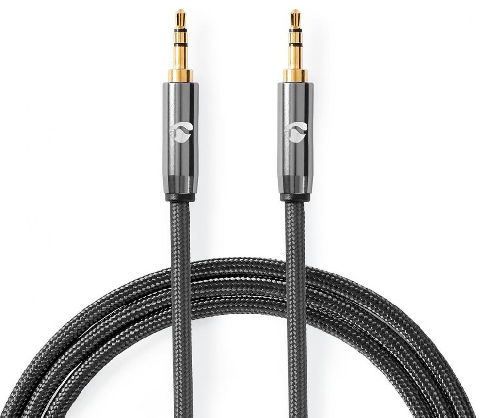 Nedis 3.5mm-3.5mm Stereoljudkabel Gunmetal 3 m
