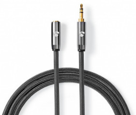 Nedis 3.5mm Förlängnings Stereoljudkabel Gunmetal 3m hos Kungstv.se