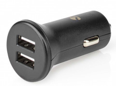 2xUSB Billaddare 12/24 volt - kraft 2.4 Ampere