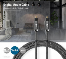 Nedis Optisk Digital Toslink High-End Ljudkabel 3 m