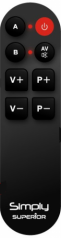 Superior Electronics Simply 2 - Enkel Tv Fjärrkontroll hos Kungstv.se