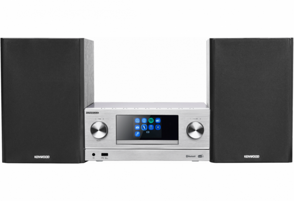 Kenwood M-9000S Silver med Svarta Högtalare