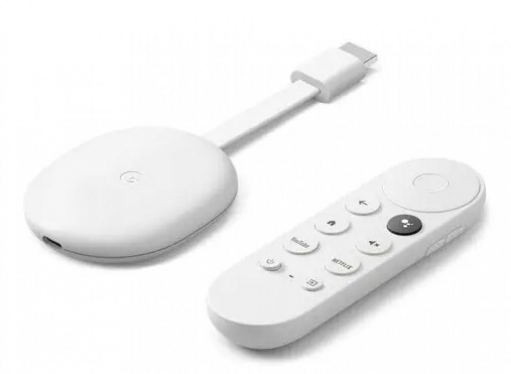 Google Chromecast HD med Google Tv Fjärrkontroll(4 gen)
