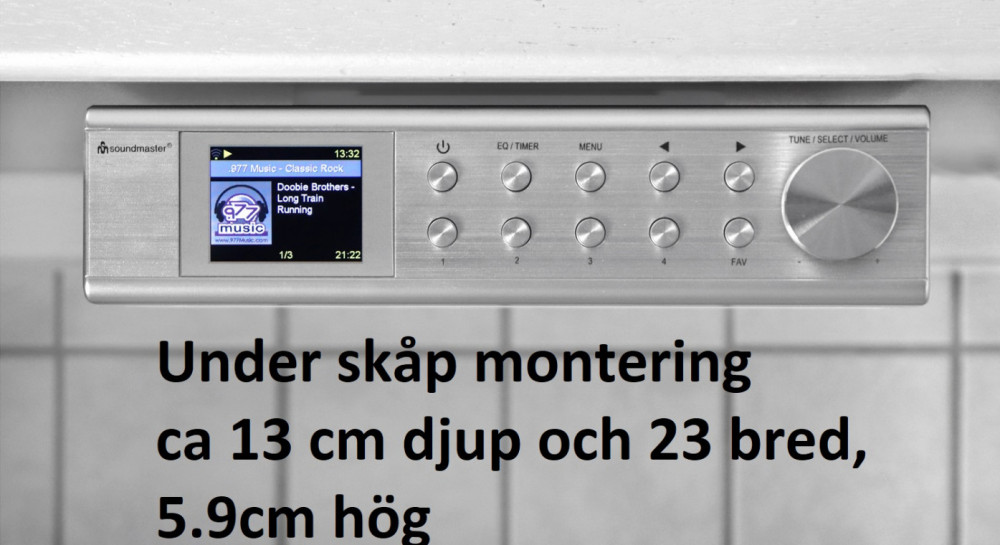 Soundmaster IR1500SI - Onderbouw internetradio met DAB en bluetooth - Online Radio
