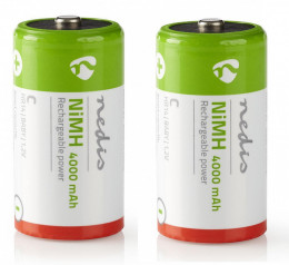 Nedis Ni-MH Model D (LR20) 2-pack laddbara Batterier hos Kungstv.se
