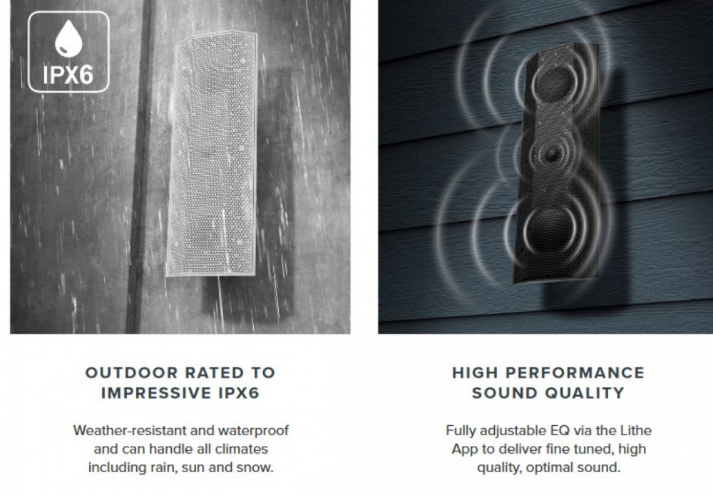 Lithe Audio iO-One WiFi/Bluetooth Utomhus/Inomhus IP66 Högtalare - kungstv