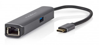Nedis USB-C gen 3.2 Multiportadapter - HDMI, USB-C,USB-A,RJ-45 Ethernet port hos Kungstv.se