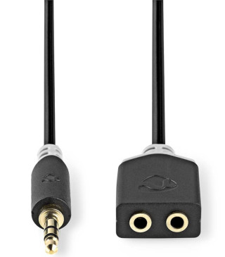 Nedis 3.5mm till 2x3.5mm ljud 0.2m Splitter hos Kungstv.se