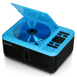 Lenco LPJ-500BU - Mini projektor med DVD spelare hos Kungstv.se