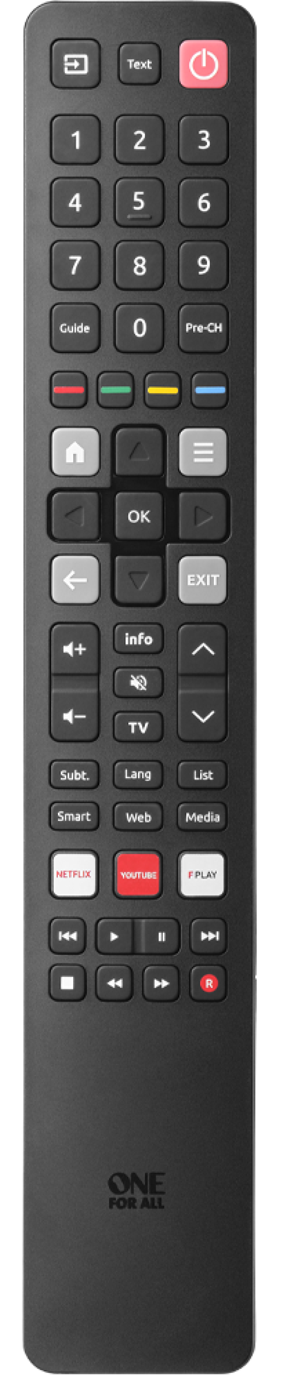 One for all TCL Universal Tv Fjärrkontroll URC 4922 hos Kungstv.se