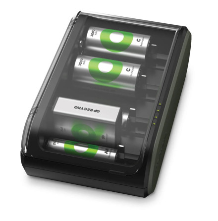 Universal batteriladdare - AA,AAA,C,D,9 volt