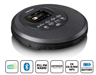 Lenco CD-500BK - CD spelare med bluetooth+ Radio hos Kungstv.se