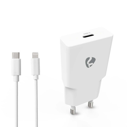USB-C Laddare - Snabbladdningsfunktion 20 W- Apple Lightningkabel