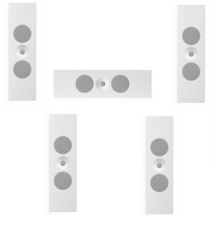 Platta Vägghögtalare 5.0 system
