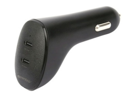 Billaddare 12 volt till 2xUSB-C