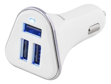 Billaddare 12 volt till 3xUSB-A