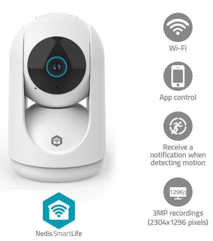 Inomhus WiFi  Kamera Tilt/Pan, 2-vägs Ljud - WIFICI23CWT