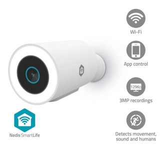 Nedis WiFi Smart-Hem Kamera Utomhusbruk Full HD 1296P hos Kungstv.se