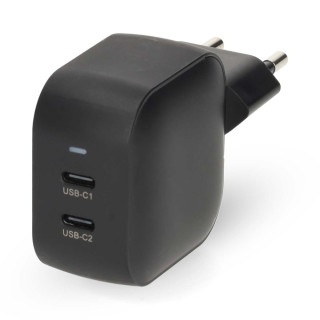 Nedis USB-C x2 uttag - Snabb Batteriladdare 45 watt hos Kungstv.se