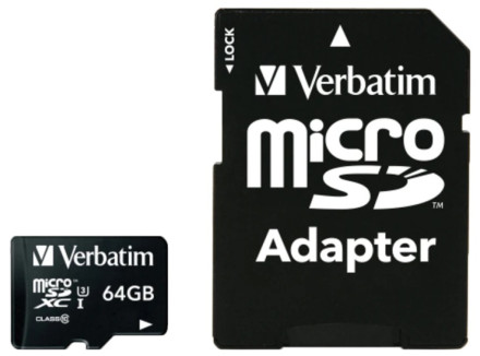 64GB  Pro Micro SDXC Class 10/UHS-3 med Adapter