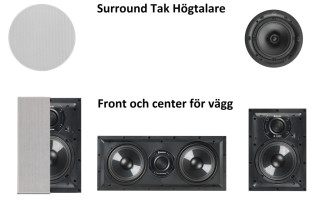 Q Acoustics 5.0 Infällda Vägg Högtalare Hemmabio hos Kungstv.se