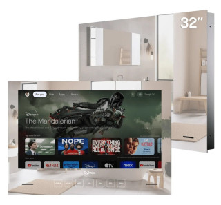 Sylvox 32" Badrums WiFi Smart Tv - Spegelfunktion - IP65 vattentålig hos Kungstv.se