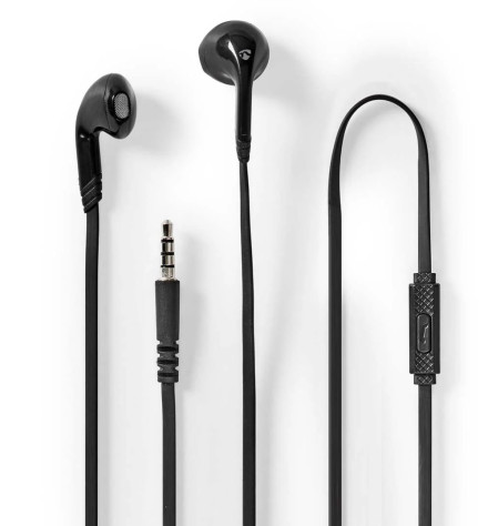 In-ear Hörlurar microfon - Platt Trasselfri Kabel