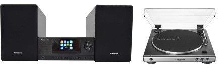 High-End Micro WiFi/Bluetooth Stereo inkl Vinyl spelare