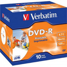 Verbatim VERBATIM DVD-R Printbar yta hos Kungstv.se
