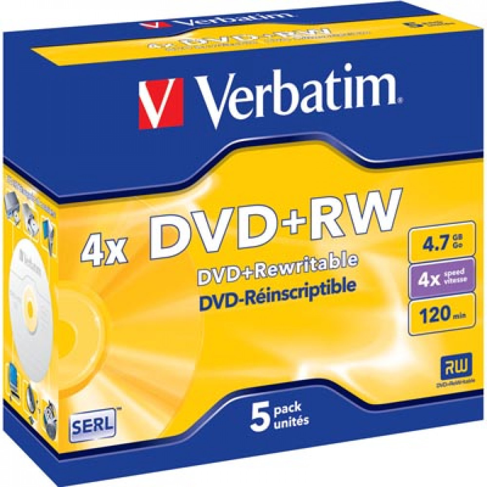 Verbatim VERBATIM DVD+RW 5st